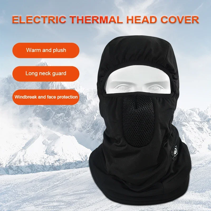 New Winter Heating Warm Hats Thermal Hat Savior Unisex Heated Balaclava Face Mask Heated Ski equipment for wholesale