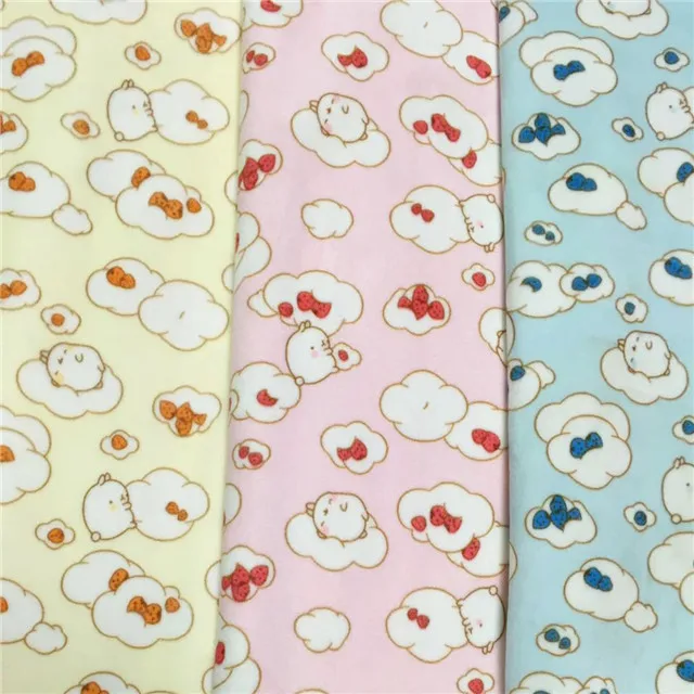 baby wear cloth blanket use 1mm crystal velvet custom dot printed minky fabric