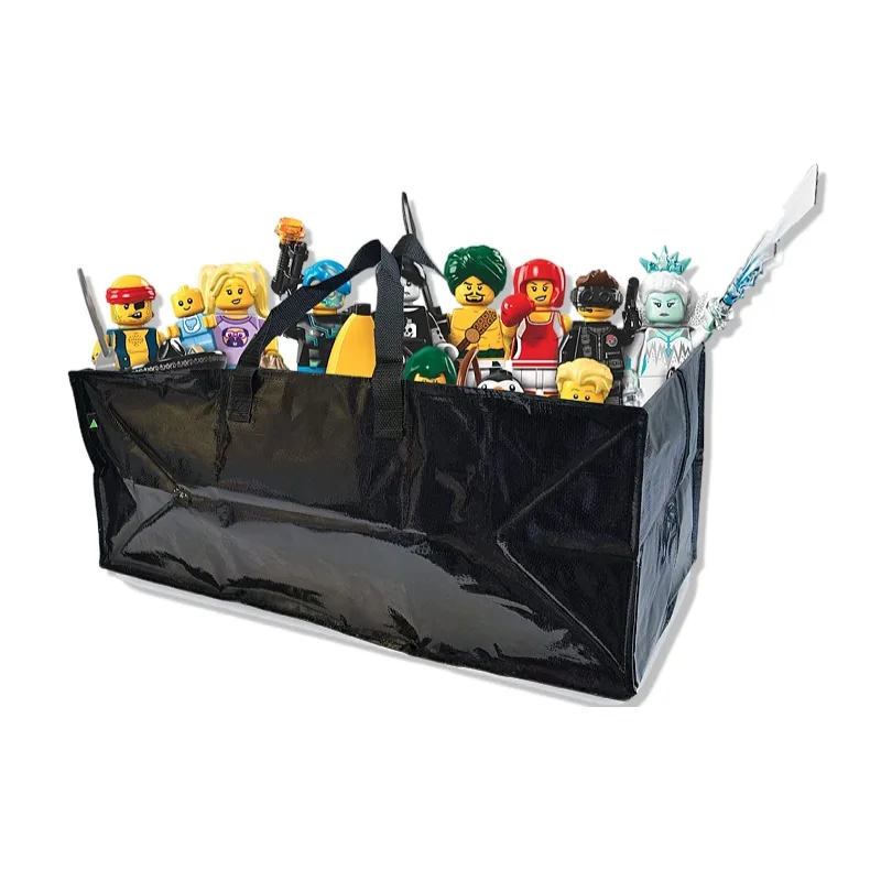 Environment-friendly large capacity Reusable waterproof storage bag with handle and zippered