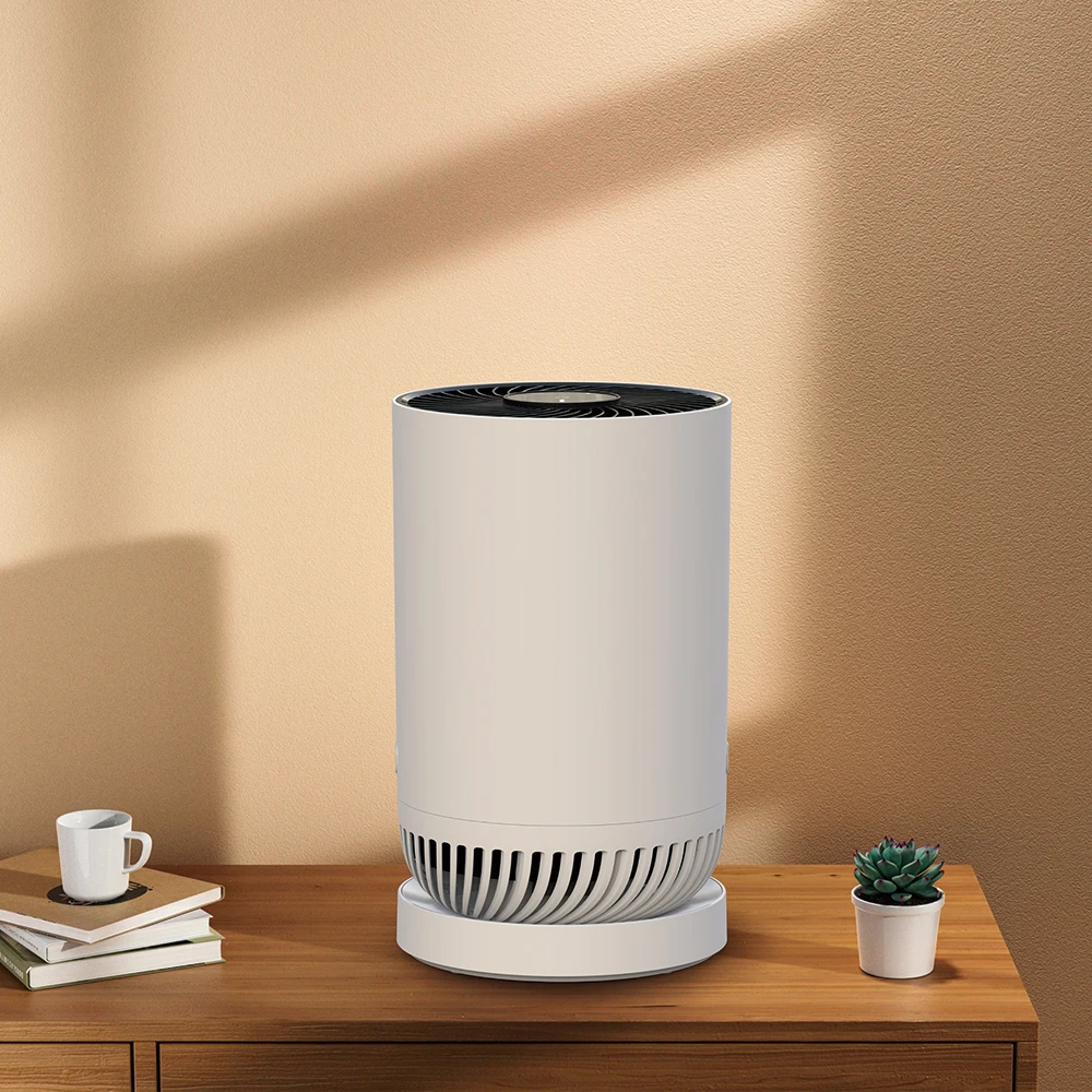 Smart WiFi-Connected Portable Electric Air Purifier with High-Efficiency HEPA Filter Atmosphere Lamp & Low Noise US Plug