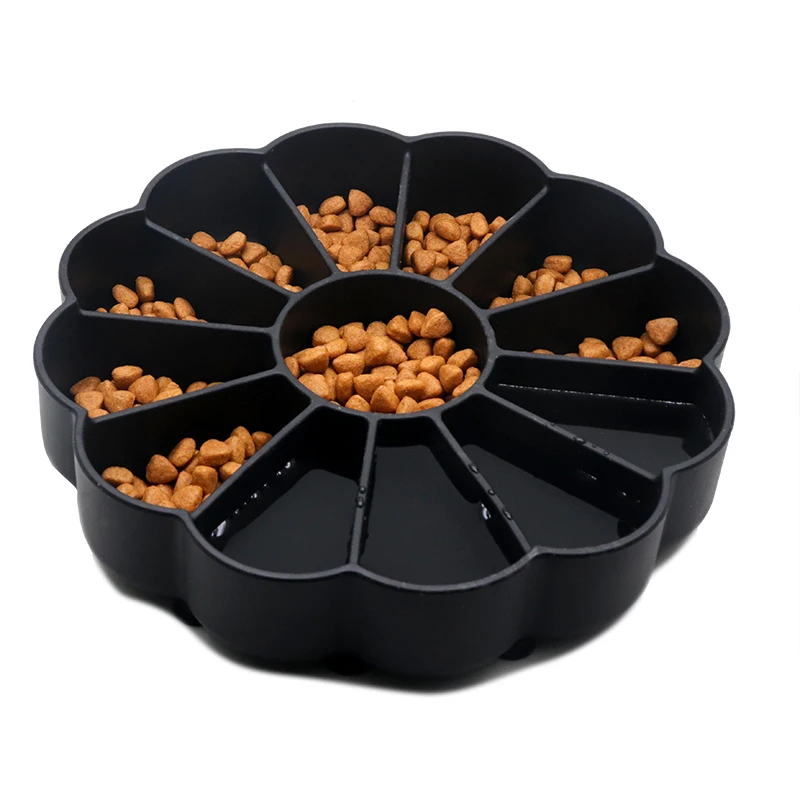 Qidian Anti-slip Pet Dog Slow Feeder Eco-friendly Silicone Dog Feeder Slow Eating Pet Bowl For Water Food