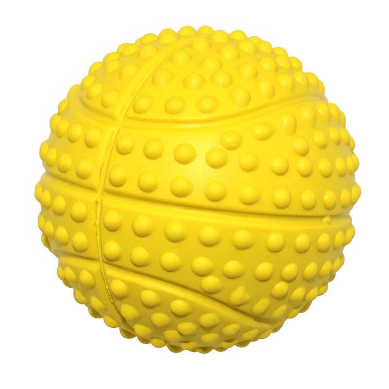 Hot Selling Rubber Massager Spike Ball Soft Rubber Squeaky Pet Toy Ball Chew Toy for Dogs
