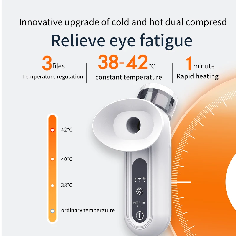 2024 New Hot Compress Eye Moistening Mist Sprayer Portable Handheld Eye Mist Sprayer Mini Rechargeable Eye Spray Moisturizer