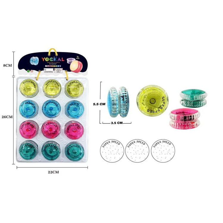 Wholesale Toys Plastic Magic Yoyo Light Up Spinning Ball Toy Chinese Toy Yo Yo Ball Free Kids