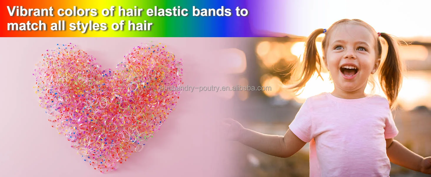 Horse Equestrian Braiding Bands Color Elastic Hair Rubber Bands