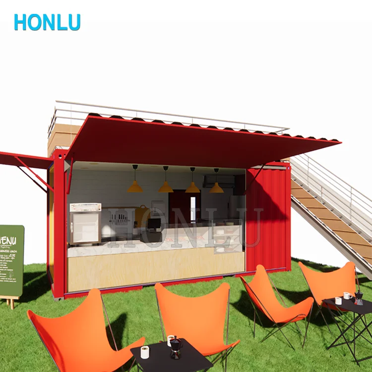 Portable living house container tiny double storey foamcrete panel house patented luxury container house