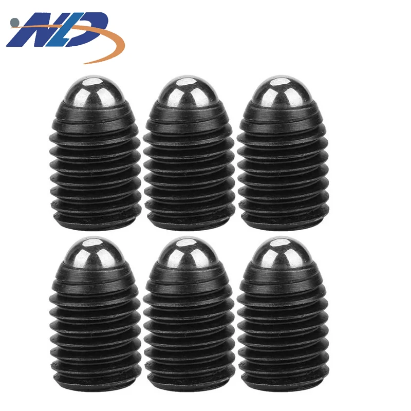 NLD Carbon steel black M8*20 M8*30 Stainless Steel 304 316L A2 -70 Slotted Set Screw Grub Screw With Ball Point