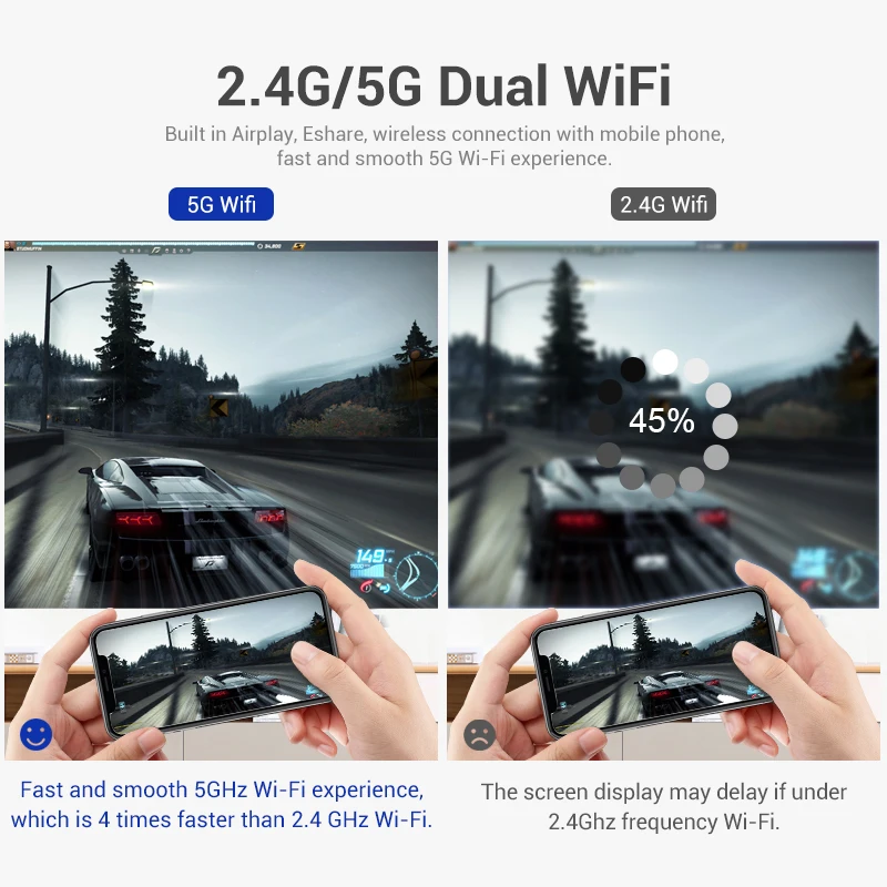 HOTACK D033 Android System Version WIFI Beamer Lcd FHD Portable Proyector 4K School Education High Lumens Projectors