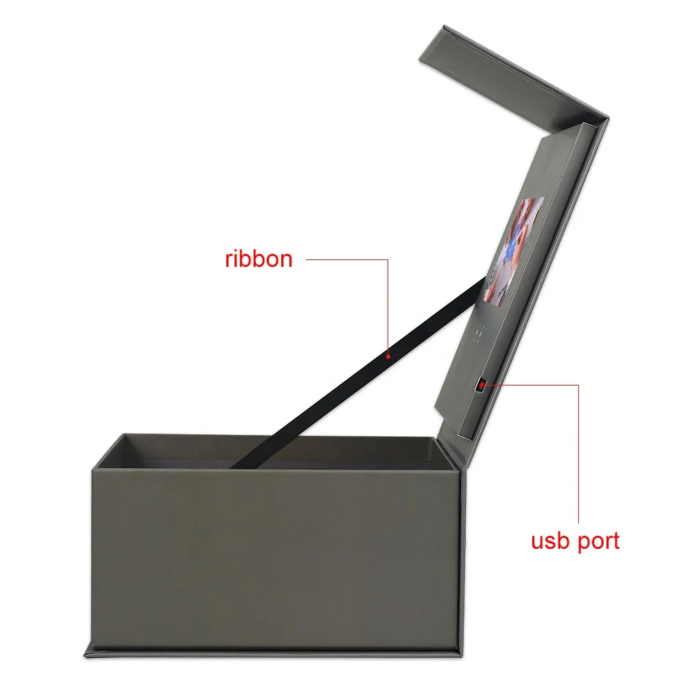 Promotion Presentation Marketing Greeting Gift LCD Screen Video Package Gift Box LCD Video Box