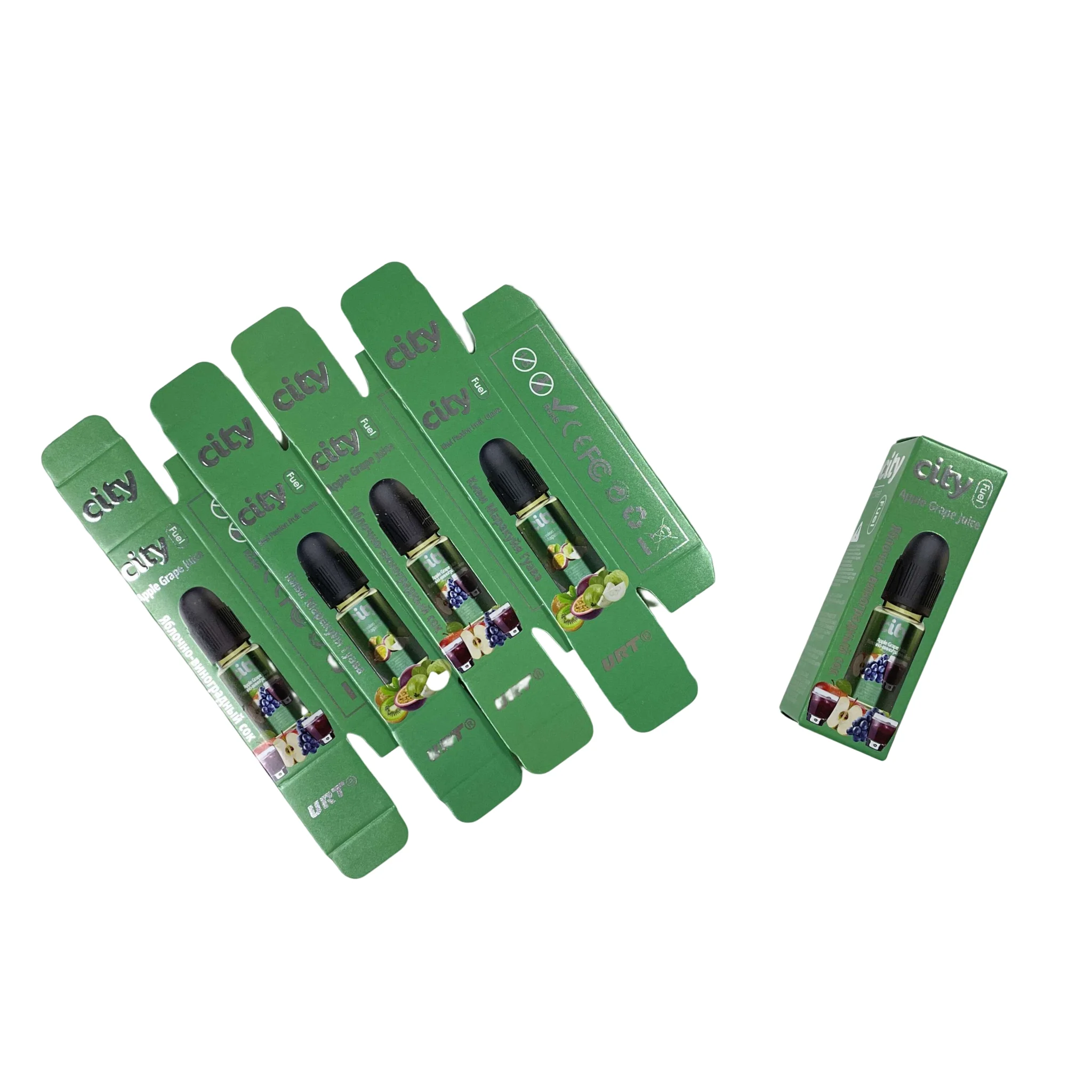 Customized printed drop fuel small foldable retail paper boxes