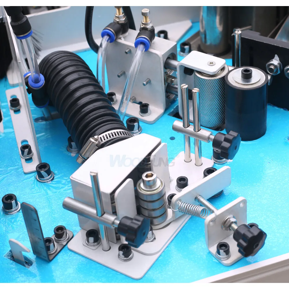 WOODFUNG Edge banding oblique Bevel straight line woodworking panel furniture pvc 45 90 degree automatic edge banding machine