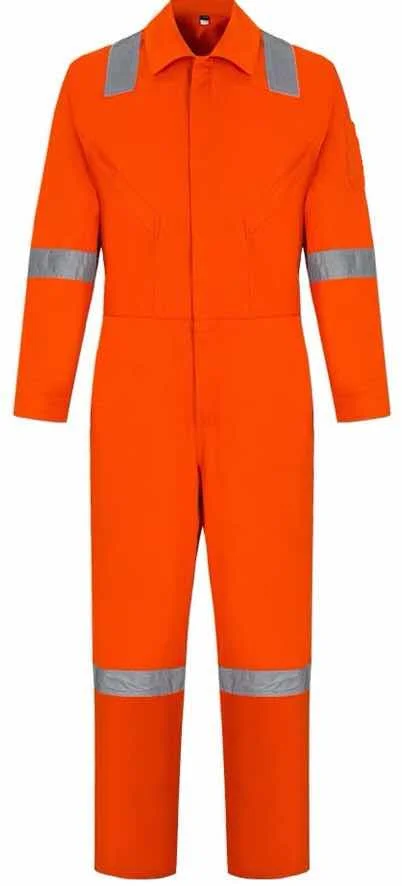 Navy Blue 100% Cotton Air Force Coveralls Fire Proof Safety Uniform Workwear Aviator Flame Retardant Welding FR Coveralls