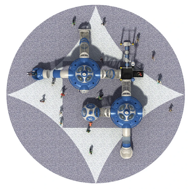 Kids Outdoor Playground New Design amusement park Equipment Plastic Playhouse Children Outdoor Playground Toy For Park