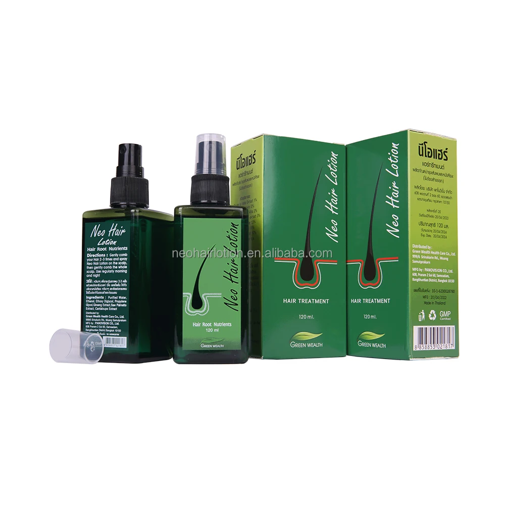 Thailand NEO Hair Lotion 120ml green wealth Regenerative Hair Care Hair Root Nutrition Organic Lotion