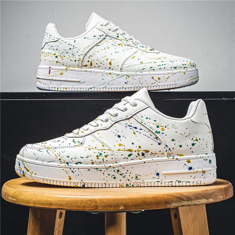 Custom Wholesale White Sneakers Logo Design Professional Original Walking Style  White Force Shoes