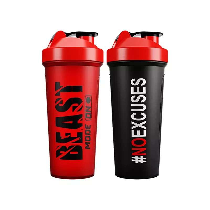 Custom Logo Fitness BPA Free Plastic Protein Gym Shaker Bottle For Protein with Shakers Ball