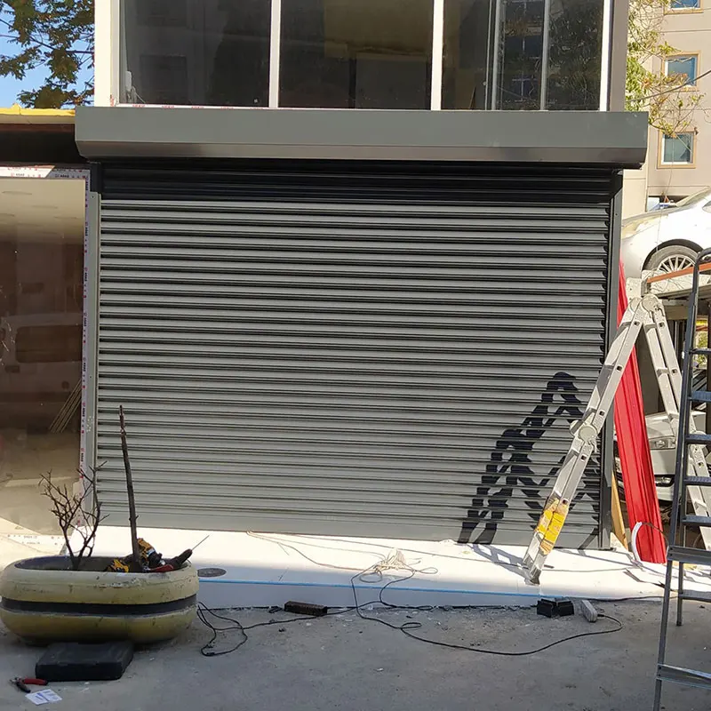 Low Price Electric Aluminum Roller Shutter Doors OEM Size And Color Hurricane Proof Aluminum Roller Shutter Window Garage Door