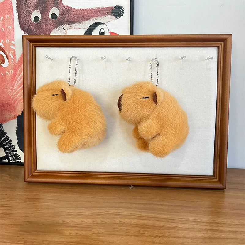 Капибара плюшевый рюкзак с черепахой имитация капибара аниме пушистые куклы милые мягкие животные кукла брелок кулон