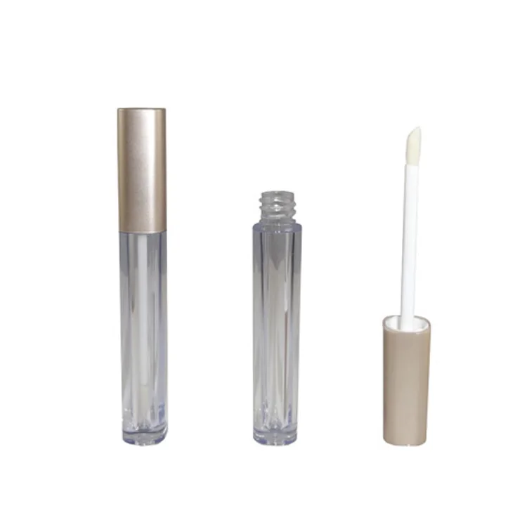 Low MOQ square custom lip gloss tubes manufacturer 3ml in stock ready to ship