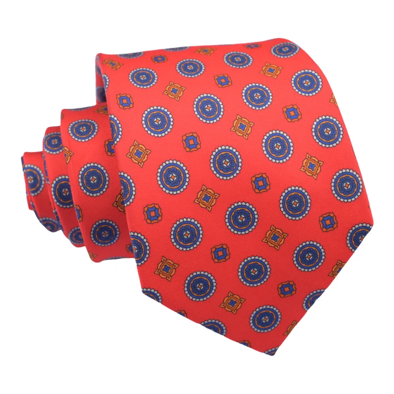 Digital Printing Handmade Necktie Custom Pattern 100% Silk Mens 7 Fold Ties