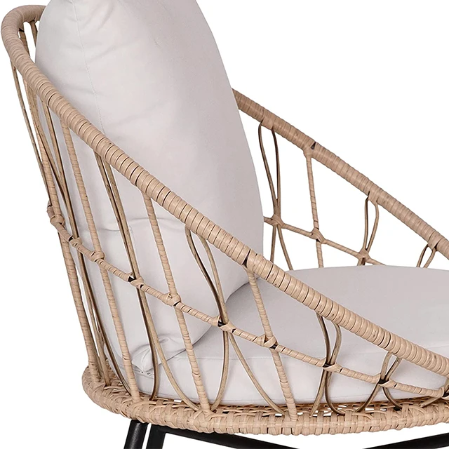 Hot sale poly rattan acapulco chair synthetic outdoor rattan furniture set