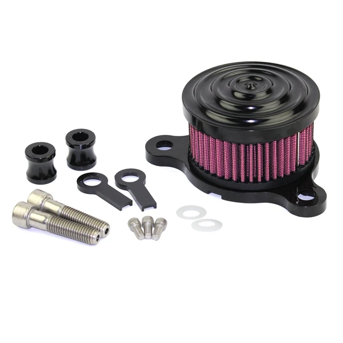 Воздухозаборник из черного алюминия для Harley Sportster XL883 XL1200 04-Up