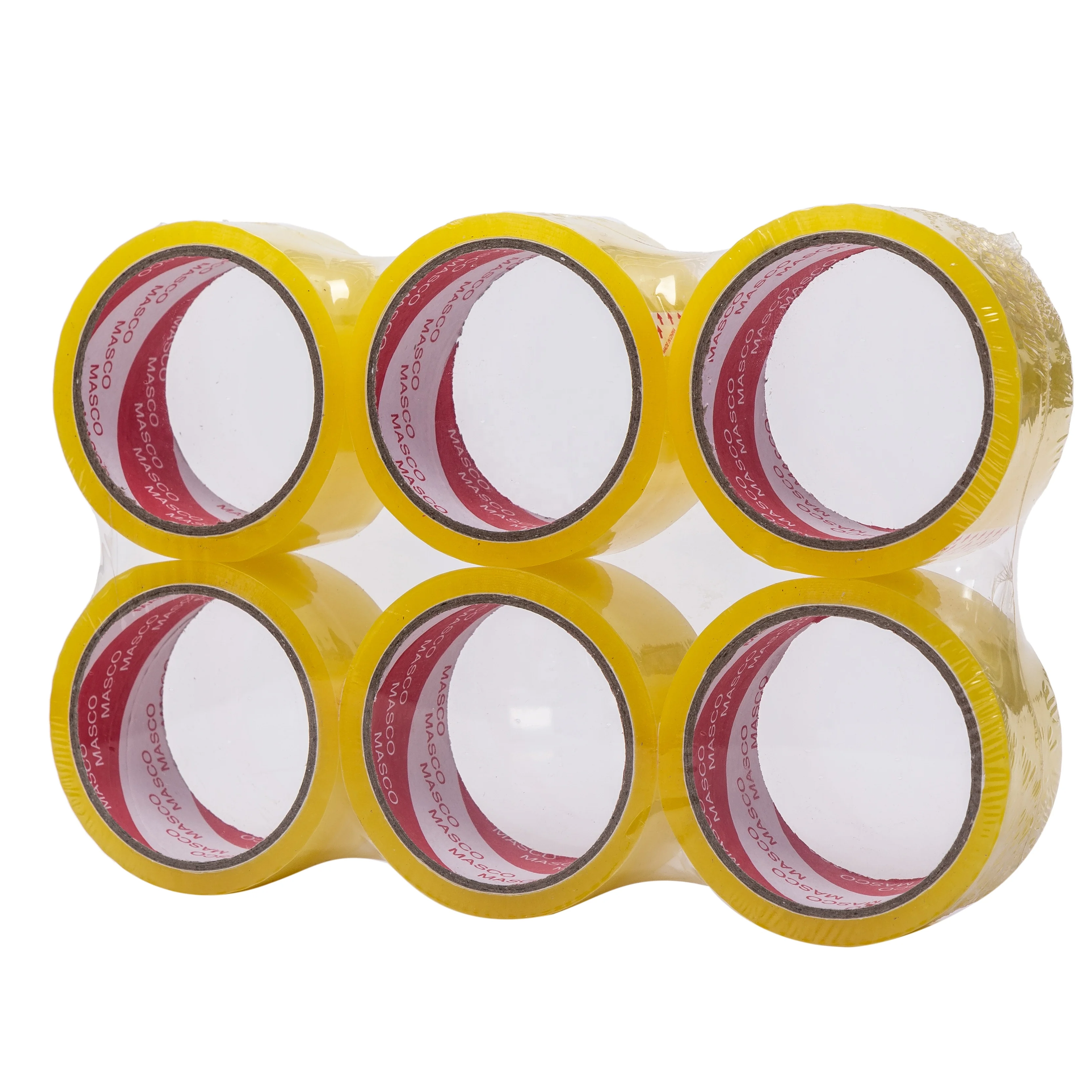 Heavy Duty Packing Tape 6 Rolls, Total 360Y, Clear, 2.7 mil, 1.88 inch x 60 Yards, Ultra Strong, Refill for Packaging