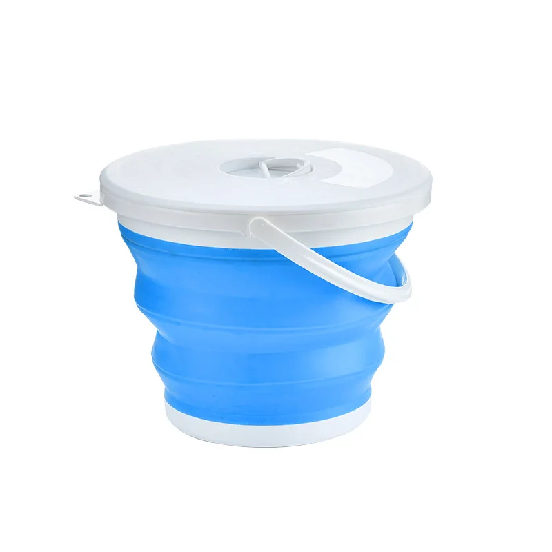Foldable Silicone Basket Storage Plastic Portable Car Wash Buckets Beach Bucket Plastic Bucket