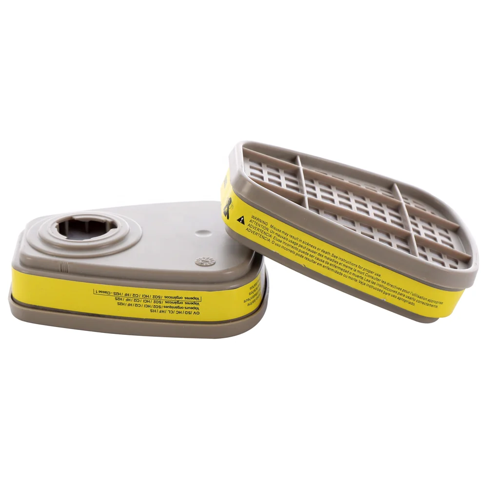 6003 organic gas organic vapor filter element activated carbon carbon granule filter for gas mask 6200 7502 8500