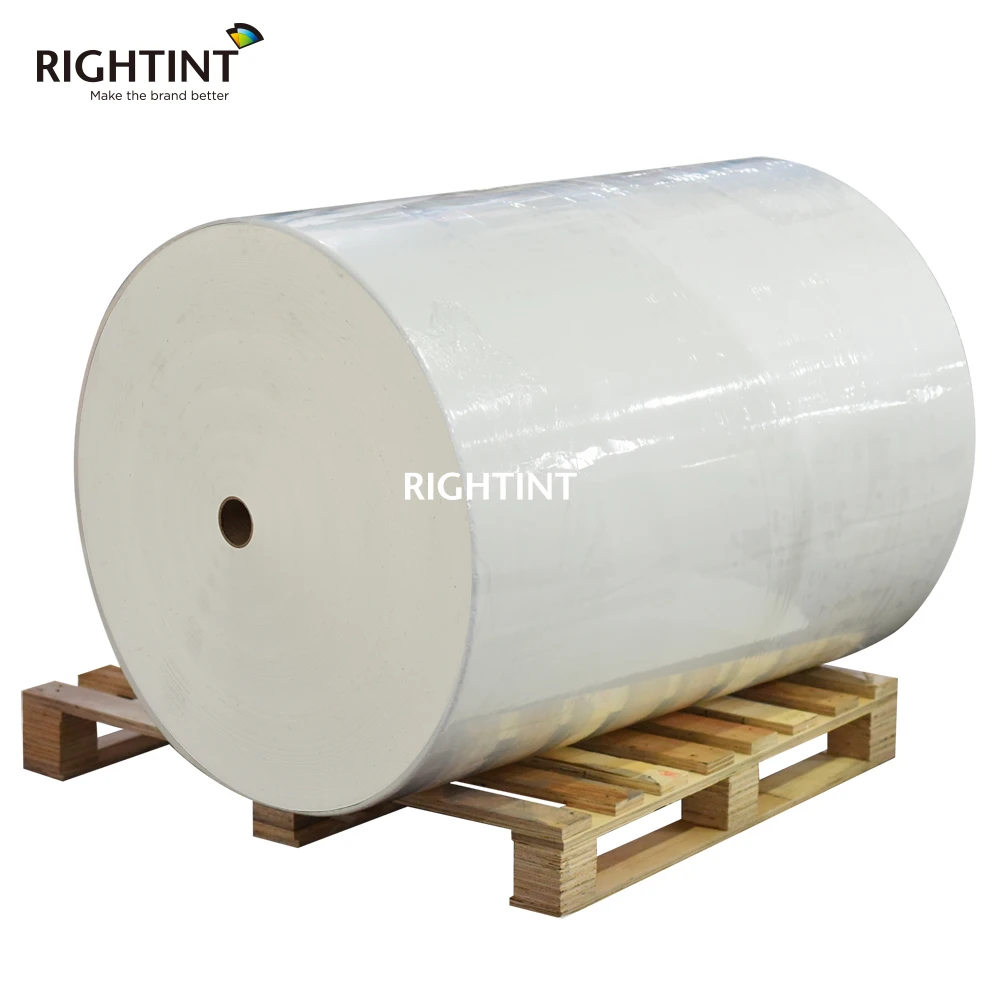 Flexography PP Label Material Jumbo Roll White Synthetic label Jumbo Roll