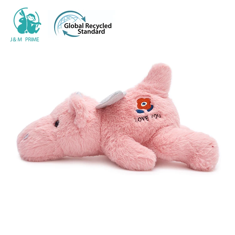 Custom high quality dragon stuffed soft toy cute pink flying dragon plush toys