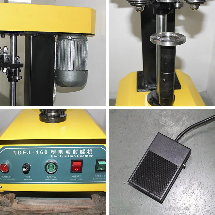 
YTK-TDFJ-160 Fruit Food Canning Cup Tube Sealing Machine Plastic Bags from Baish 