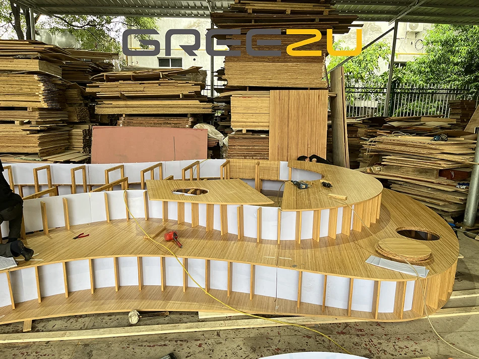 Waterproof Finger Joint Bamboo Plywood Sheet Hardwood Commercial Multiply Bambu Plywood Fireproof Curved Bamboo Plywood