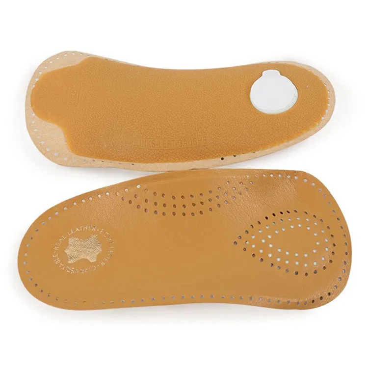 Customized 3/4 Length High Arch Support Pu Foam Insert Orthotic Flat Foot Plastic Orthopedic Shoe Insoles