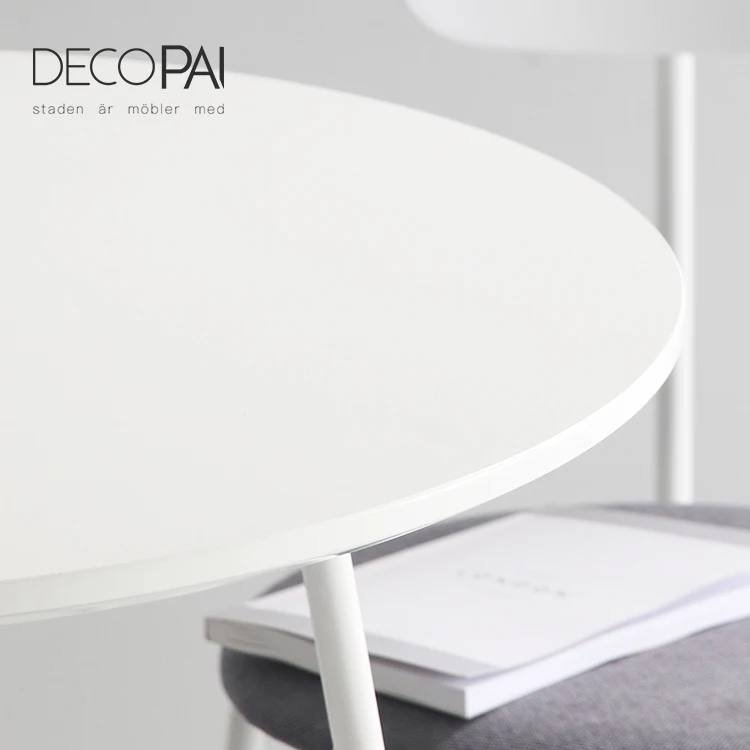 HPL top metal frame dining table side table  for cafe restaurant dining room