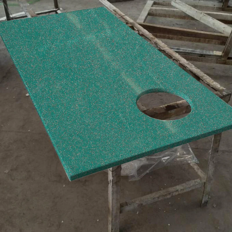 Horizon Factory wholesale artificial quartz stone quartz veneer countertop multicolour quartz jade slab
