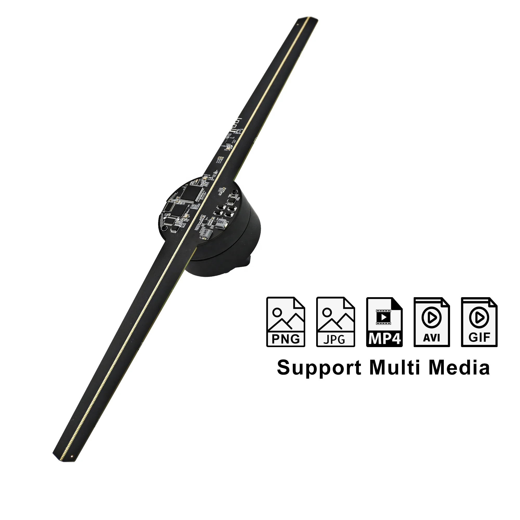 Holographic 3D Led Fan Display 42Cm Advertising Machnie Hologram 3d Professional Projector 3d Fan Hologram