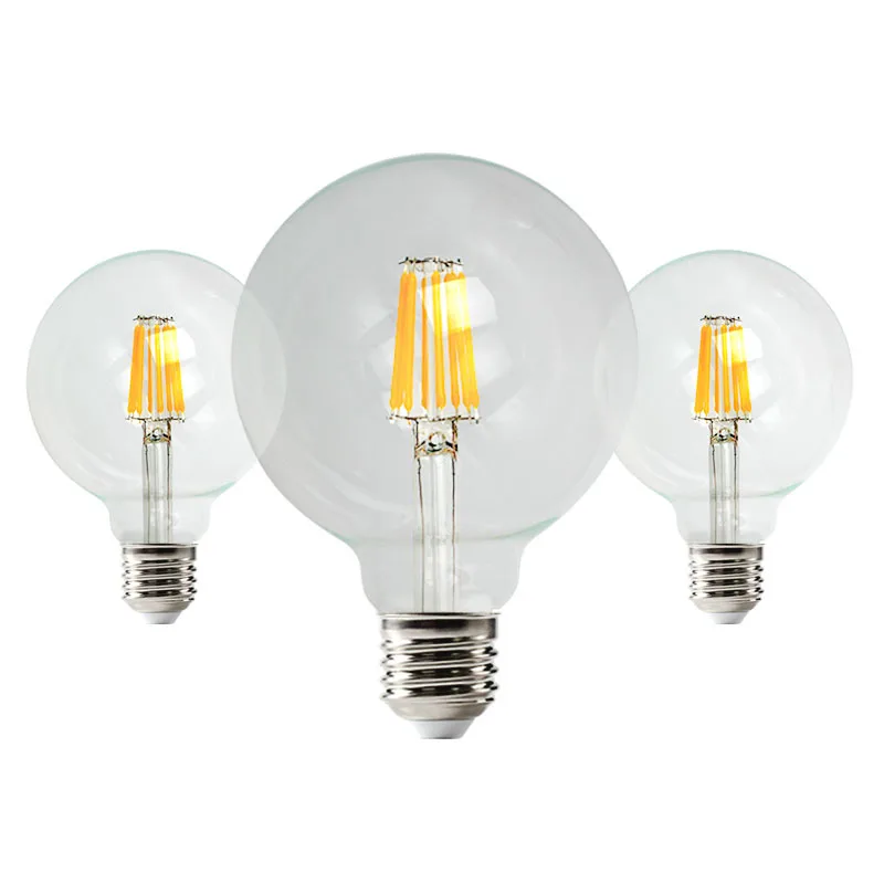 220V E27 Standard Base Christmas Light G80 G95 G125 Globe Bulb 2200K 2700K 4000K 6000K LED Edison Light Bulbs for Make Up Mirror