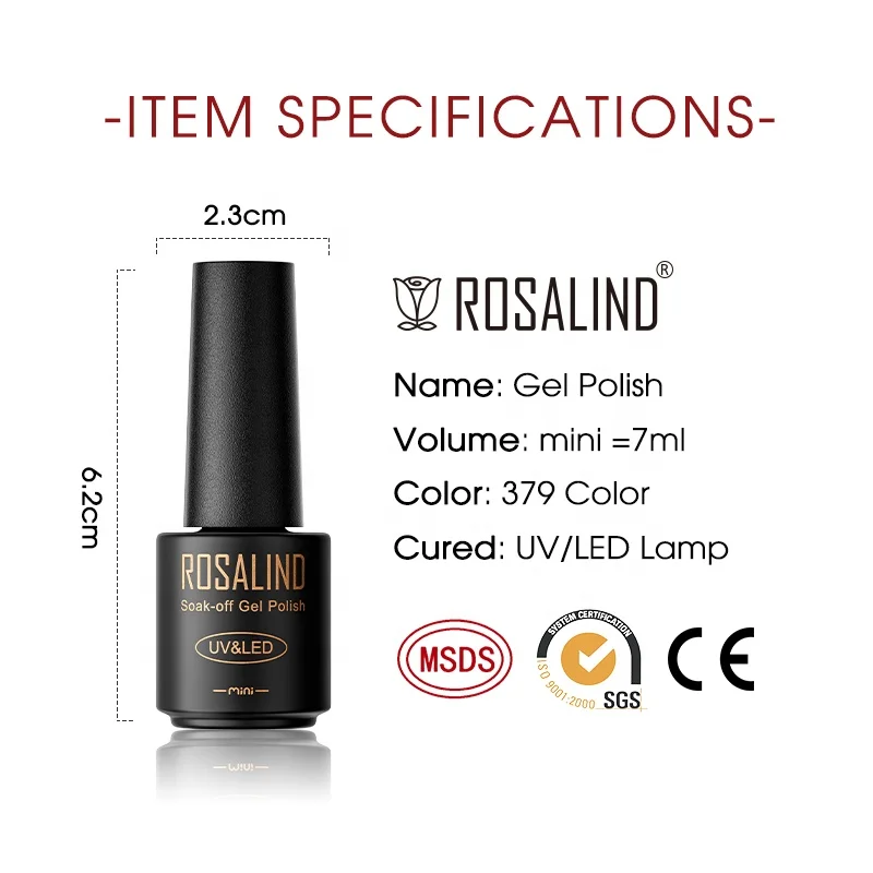 ROSALIND wholesale nail supplies different gel polish private label super white eggshell  color nail gel polish set nail art