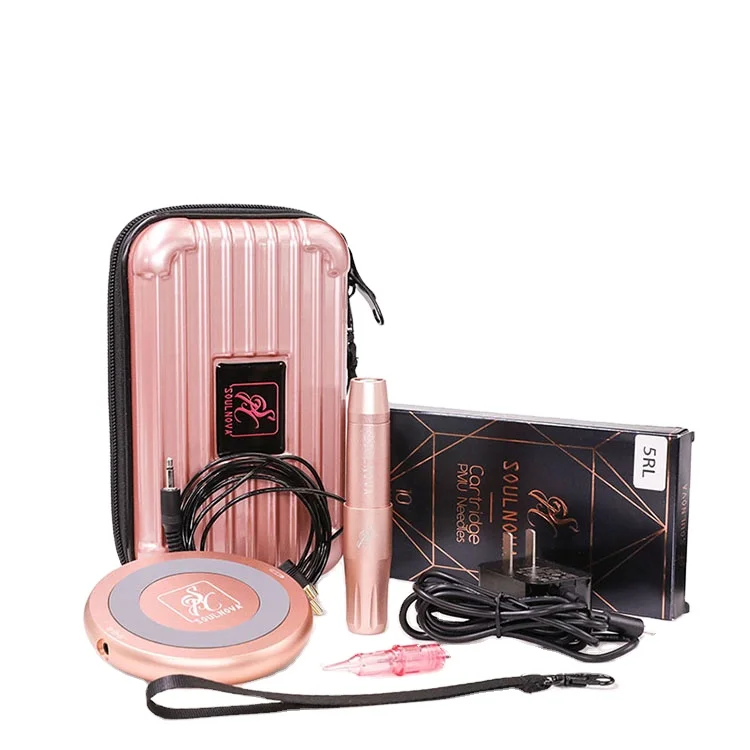 Soulnova PMU Kit Hot Sale PMU Makeup Tattoo Machine For Beginners Permanent Make Up Kit