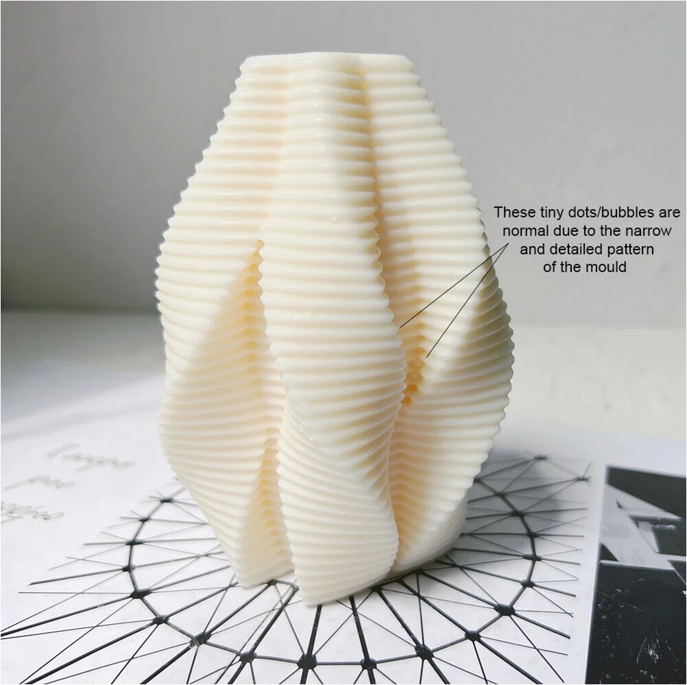 sla sls 3d printing custom silicona velas candle molds geometric model silicone mold for candles