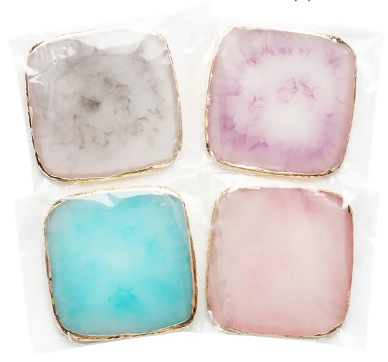 Nail Art Display Board Resin Stone Nail Polish Mixing Palette Plastic Color Paint Palette