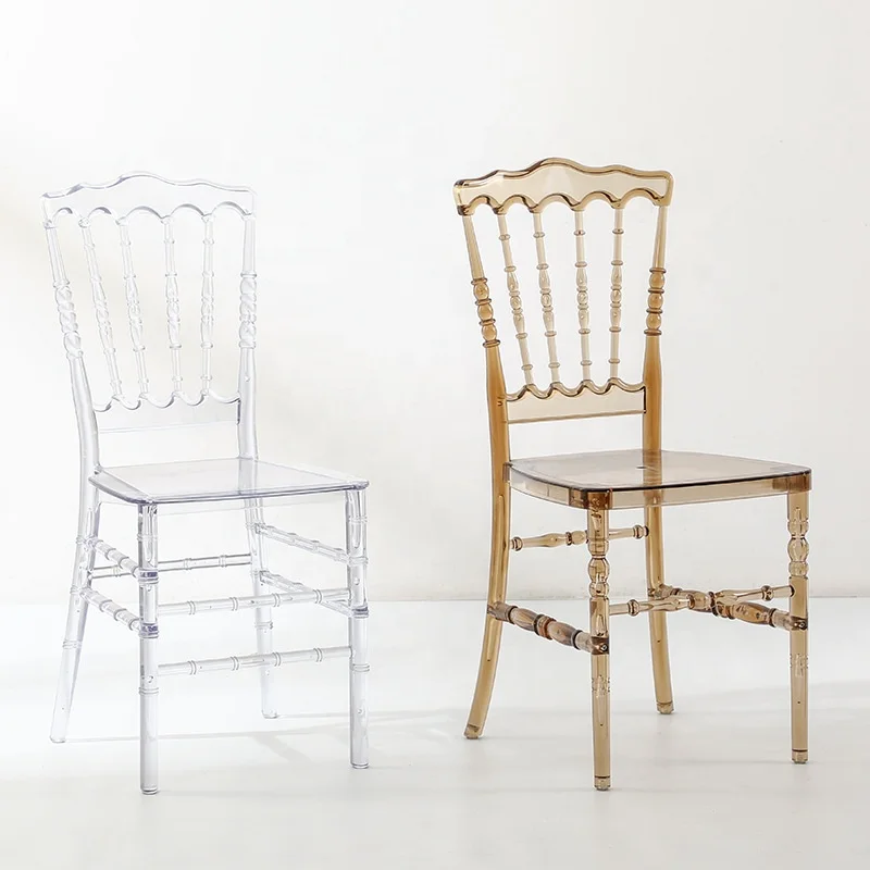 Romance Wholesale Cheap price tall back Party crystal plastic modern wedding bar transparent clear acrylic Ghost Dining Chair