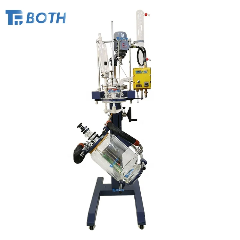 10L 20L 50L Chemical Lab Equipment  High Quality Stirred Tank Jacketed Glass Reactor