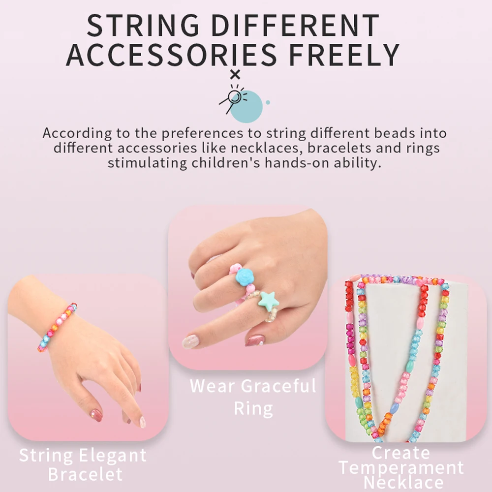 Children Ornament Toy For Girl Handicrafts Kids Jewelry DIY Making Toys