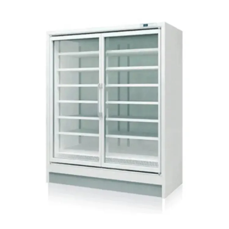commercial vertical mini ice cream display freezer glass door refrigerator