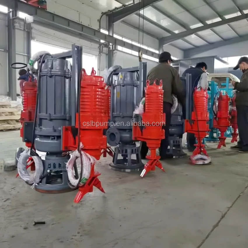 High pressure electric hydraulic industrial submersible dredging sand, sewage slurry pump