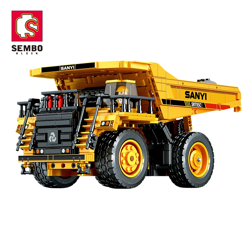 Конструктор Sembo 712023 грузовик для строительства детский подарок образовательный набор кирпичей «сделай сам» строительных блоков майнинга детские игрушки мальчиков