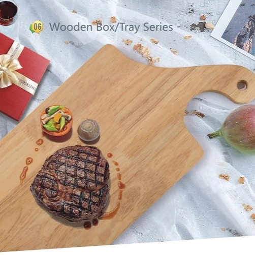 Безопасная для пищевых продуктов разделочная доска из натурального каучука для сыра Разделочные Блоки с кривой ручкой