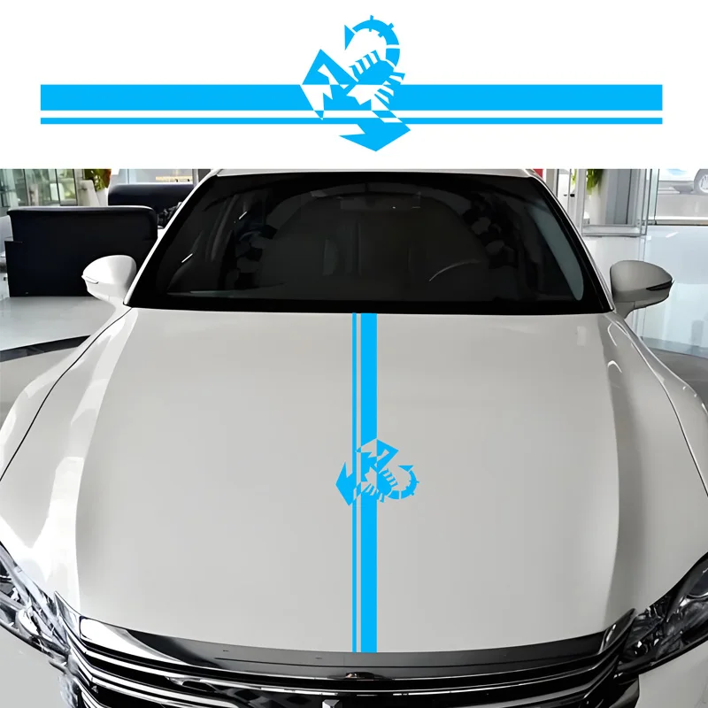 Scorpions Racing Stripes Vinyl Decals Luxury Design Latte Body Modification Stickers Personalized Car Emblem Letter
